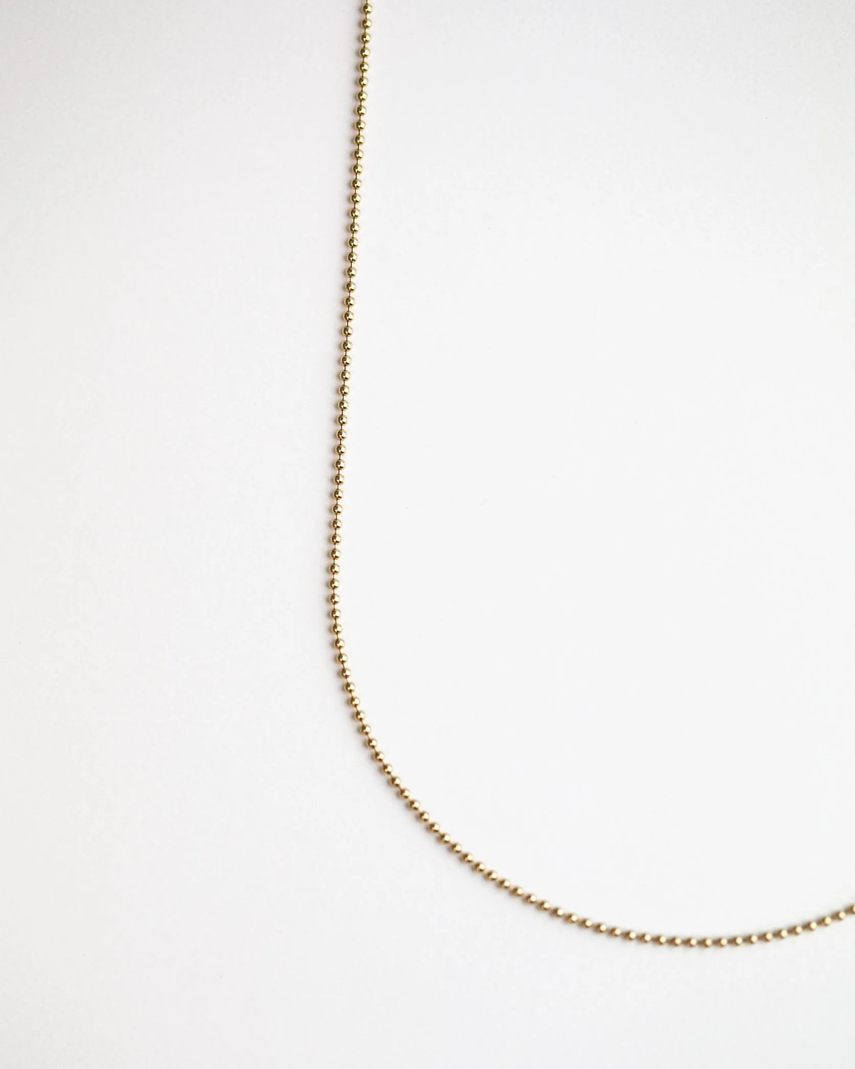 14k Bead Chain necklace