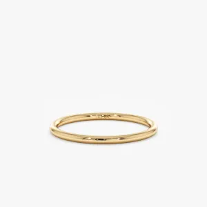 14k Gold Classic Wedding Band - 1.2 mm, Julia