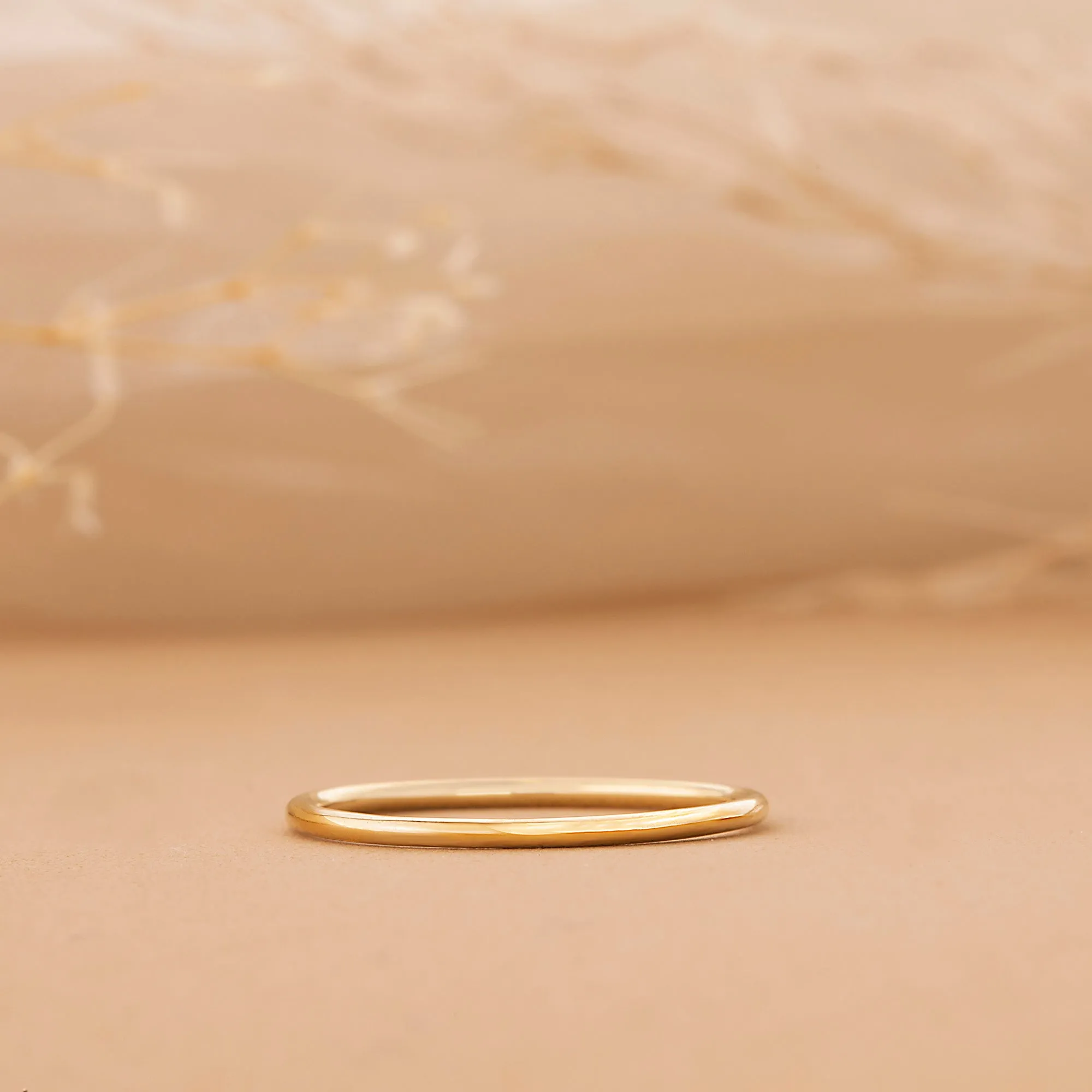 14k Gold Classic Wedding Band - 1.2 mm, Julia