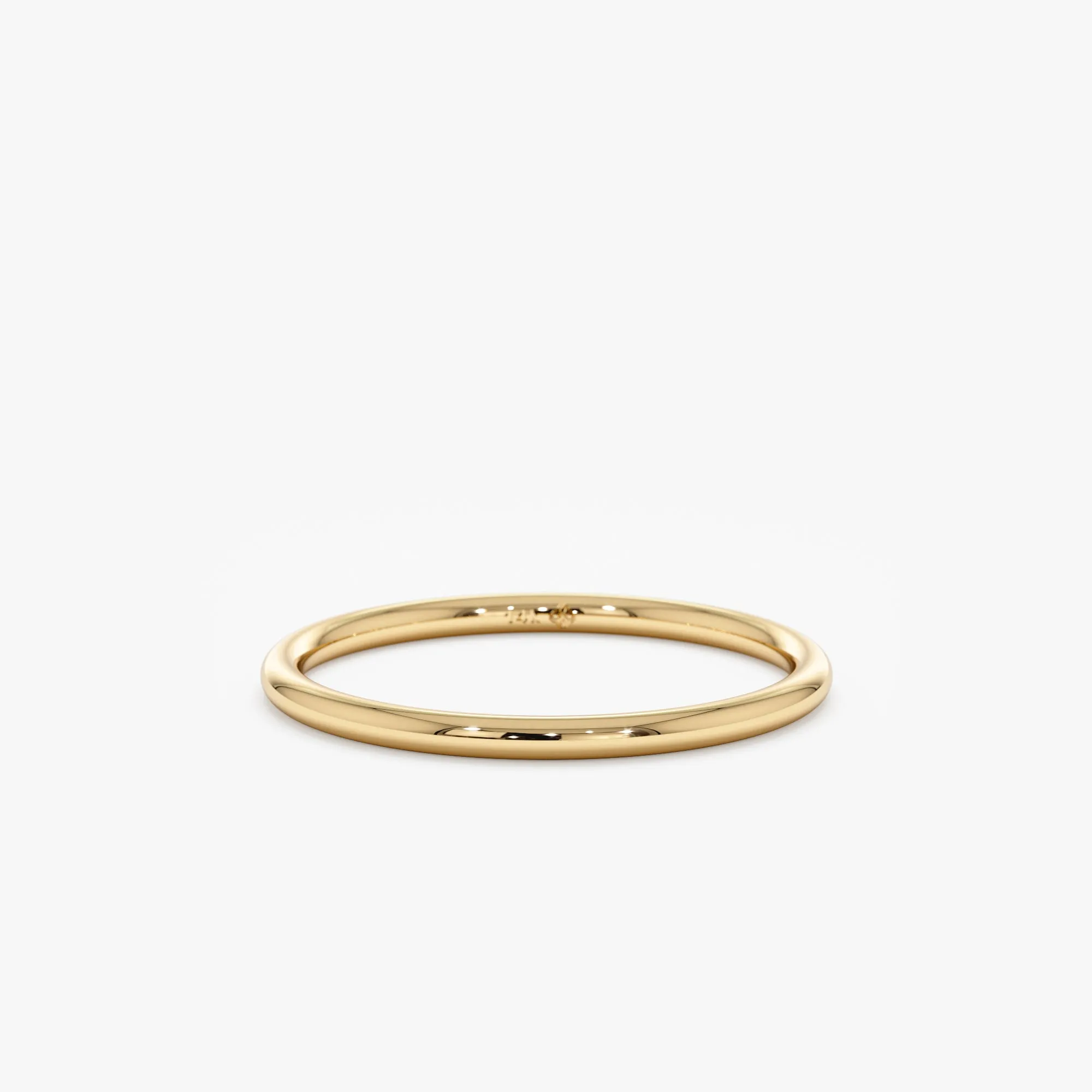 14k Gold Classic Wedding Band - 1.2 mm, Julia