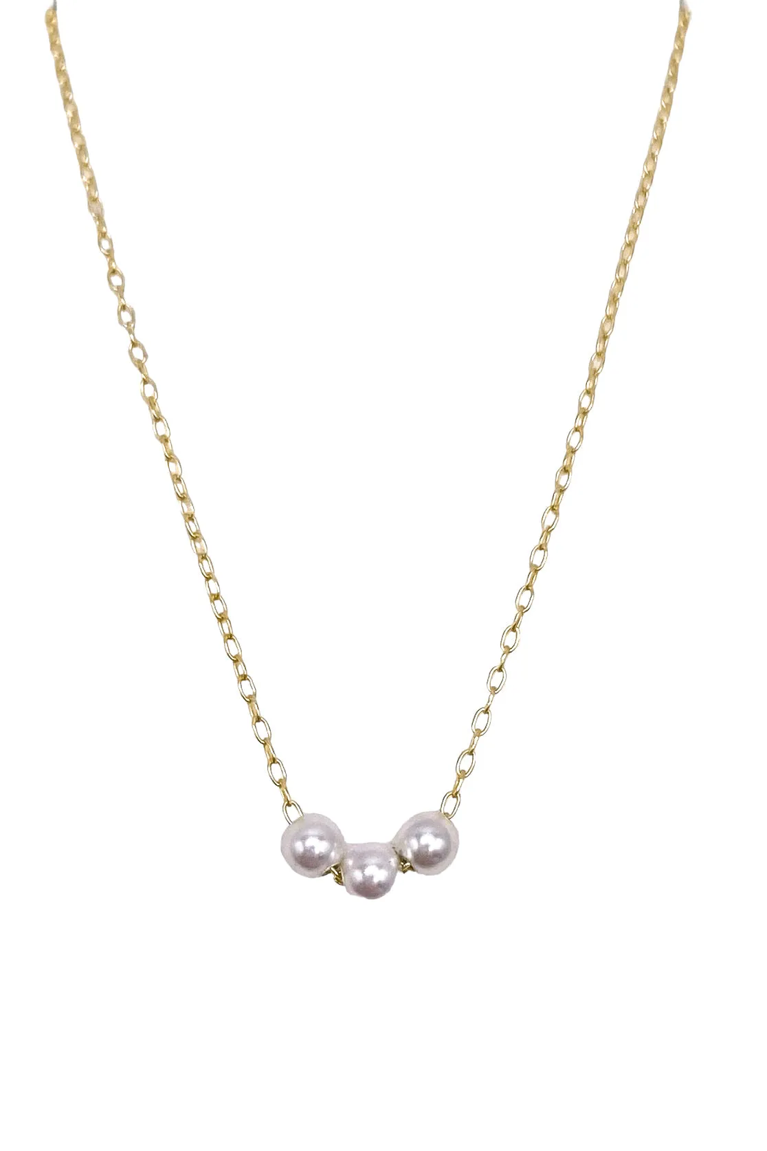 16" Necklace Gold Joy Pearl | E Newton