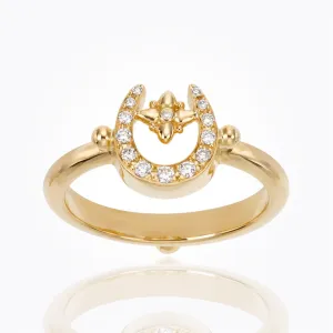 18K Mini Horseshoe Ring