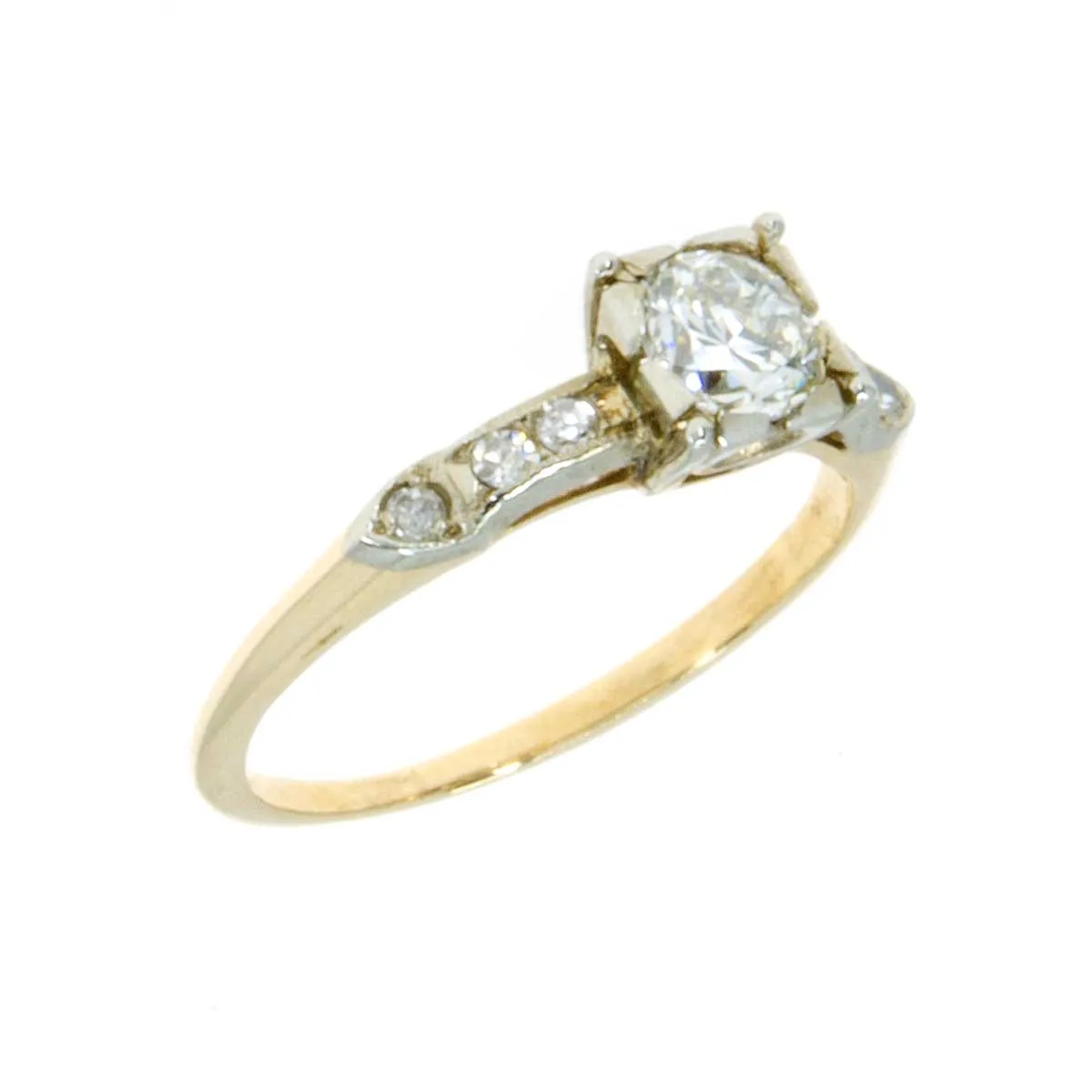 1940s 14K Diamond Engagement Ring