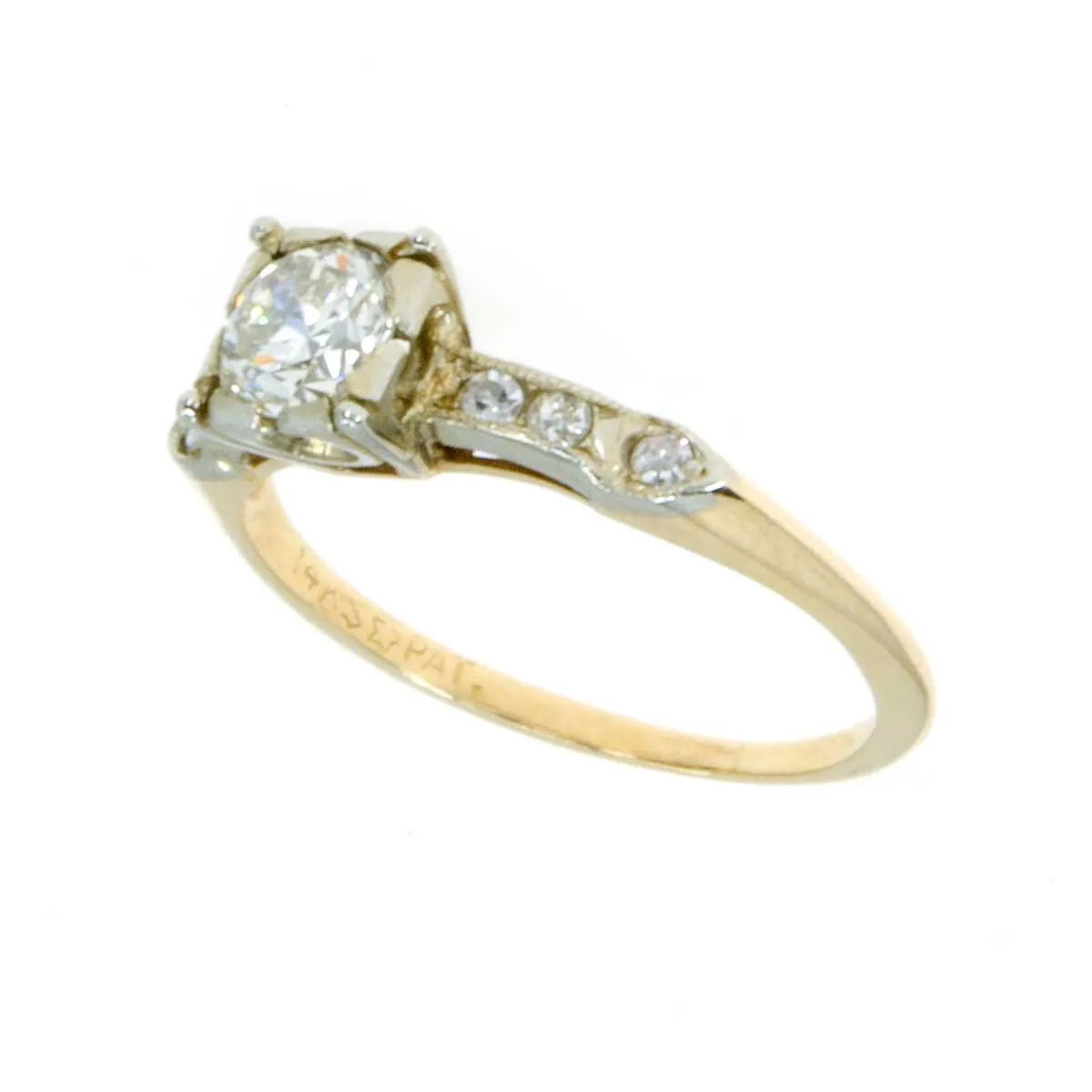 1940s 14K Diamond Engagement Ring