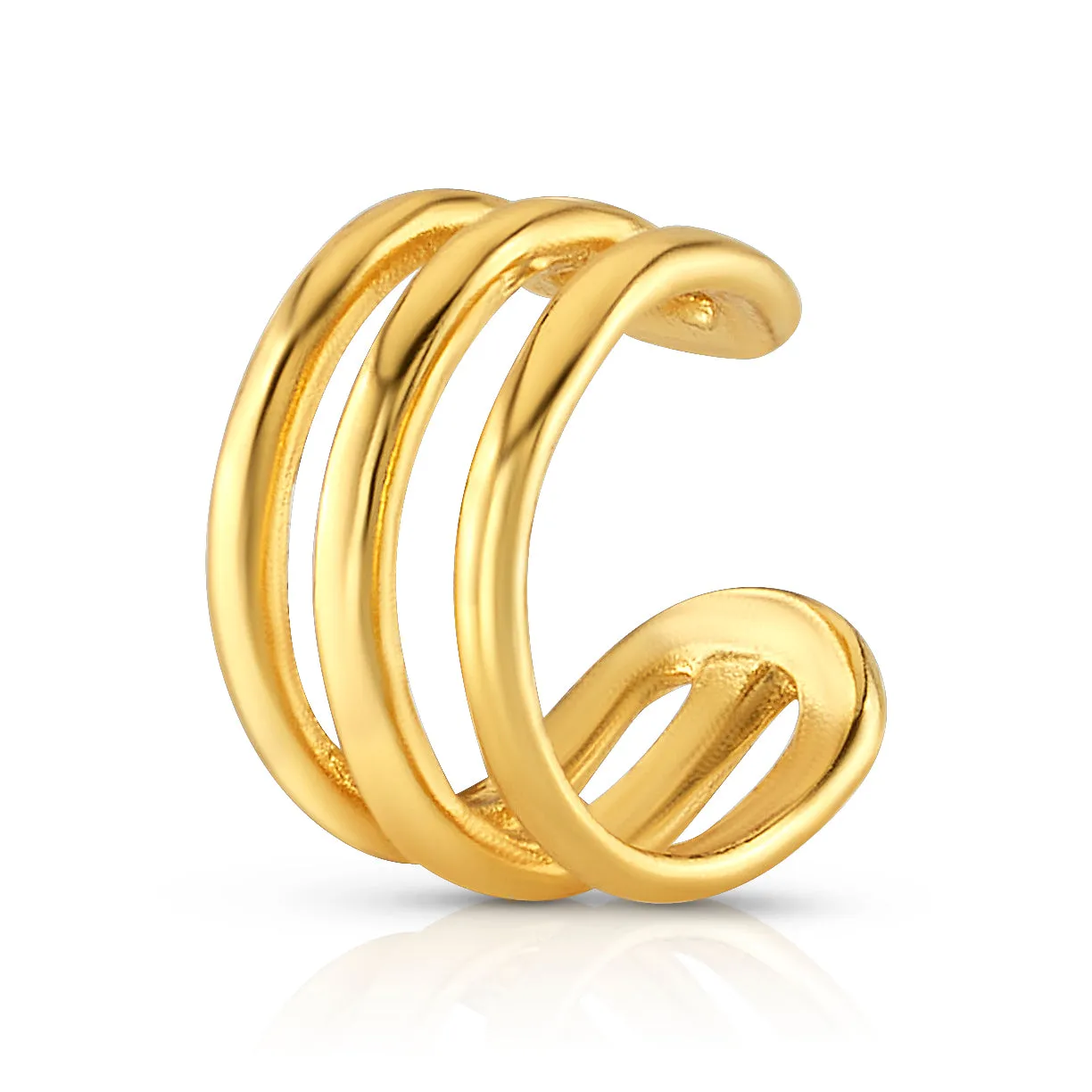 3 ROW SINGLE CUFF, GOLD