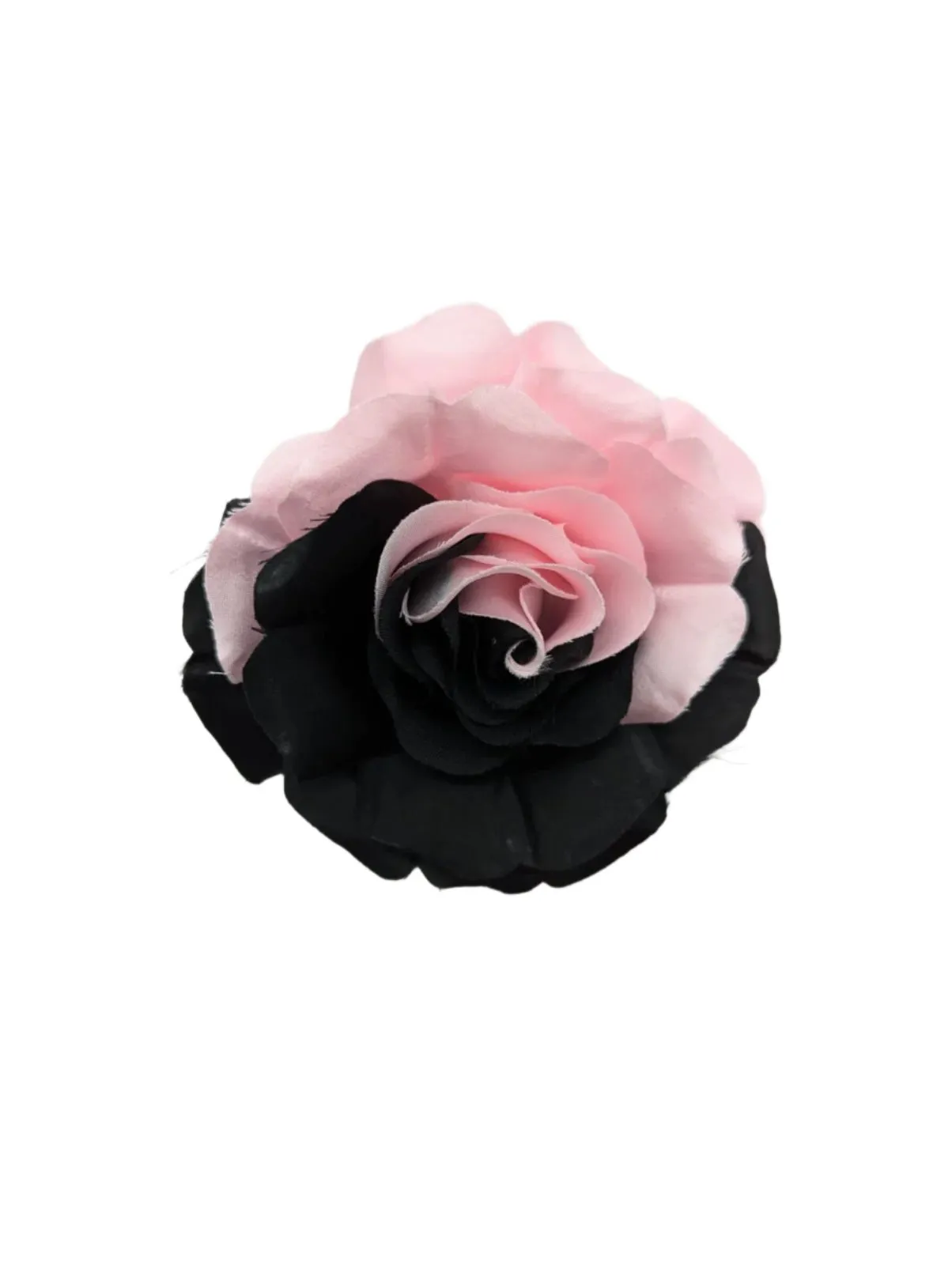 Amore Nella Notte Fabric Flower Brooch