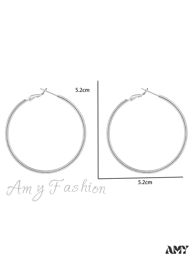 Amy Fashion - Minimalist Hoop Earrings