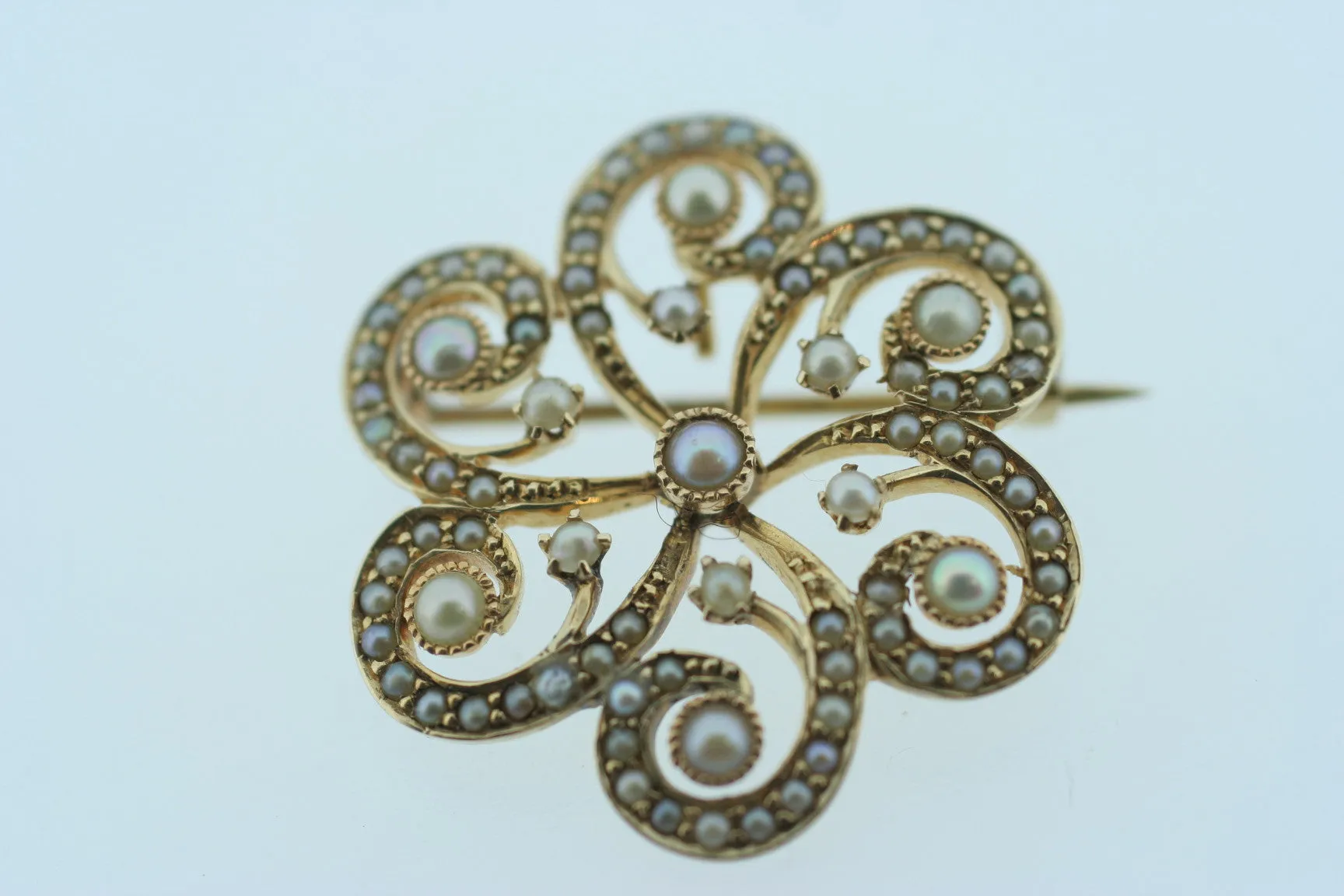 Antique Pearl Brooch