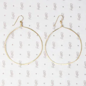 Artisan Gold Filled Hammered Hoops by Brin