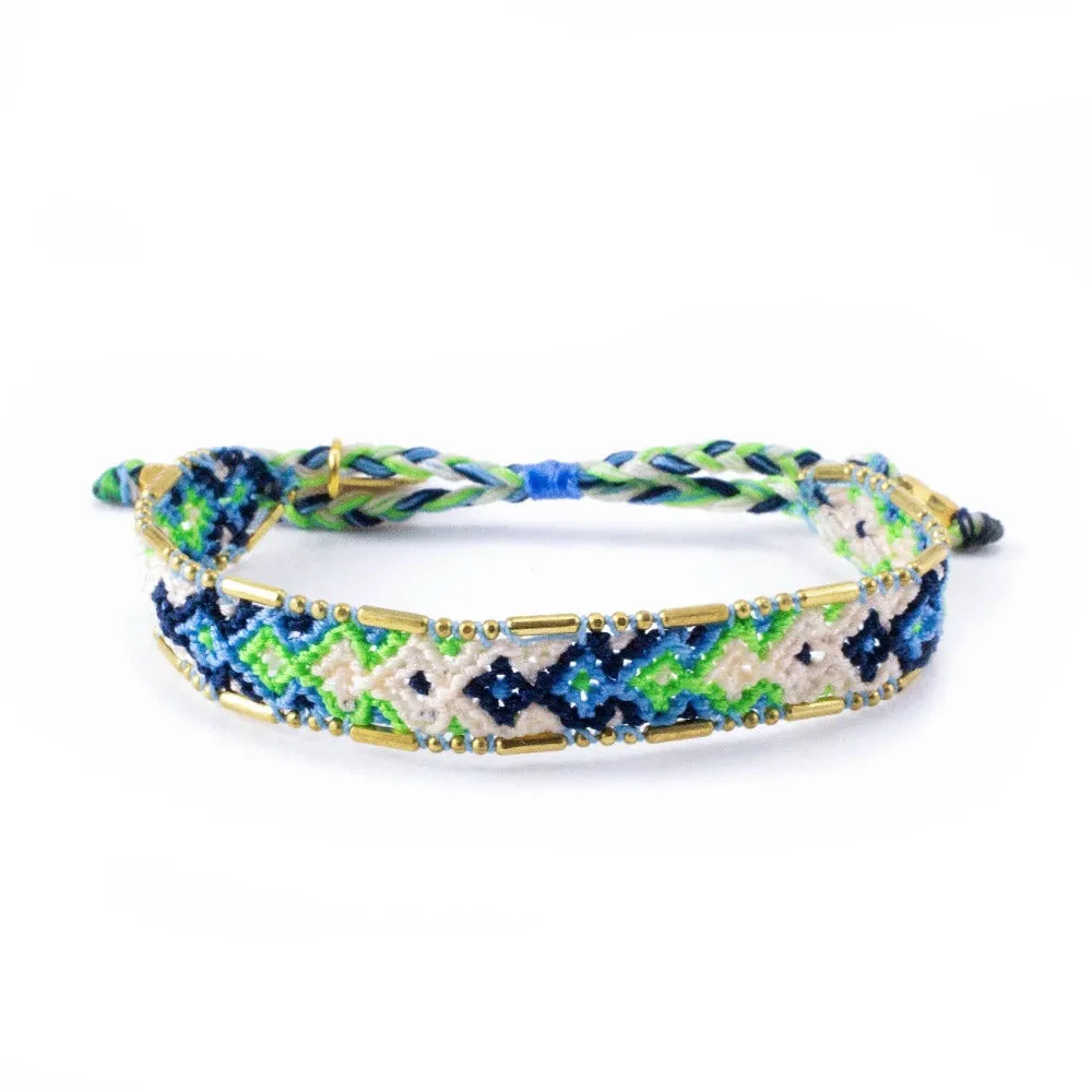 Bali Friendship Bracelet - Lagoon Emerald