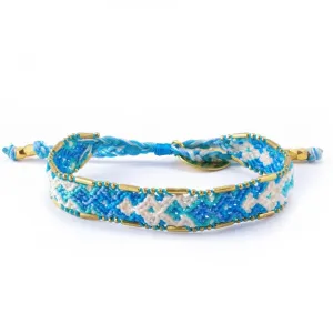 Bali Friendship Bracelet - Ocean Foam