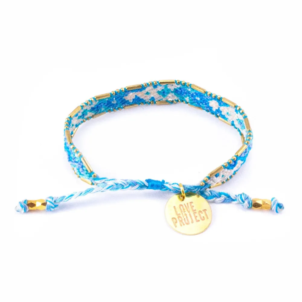 Bali Friendship Bracelet - Ocean Foam