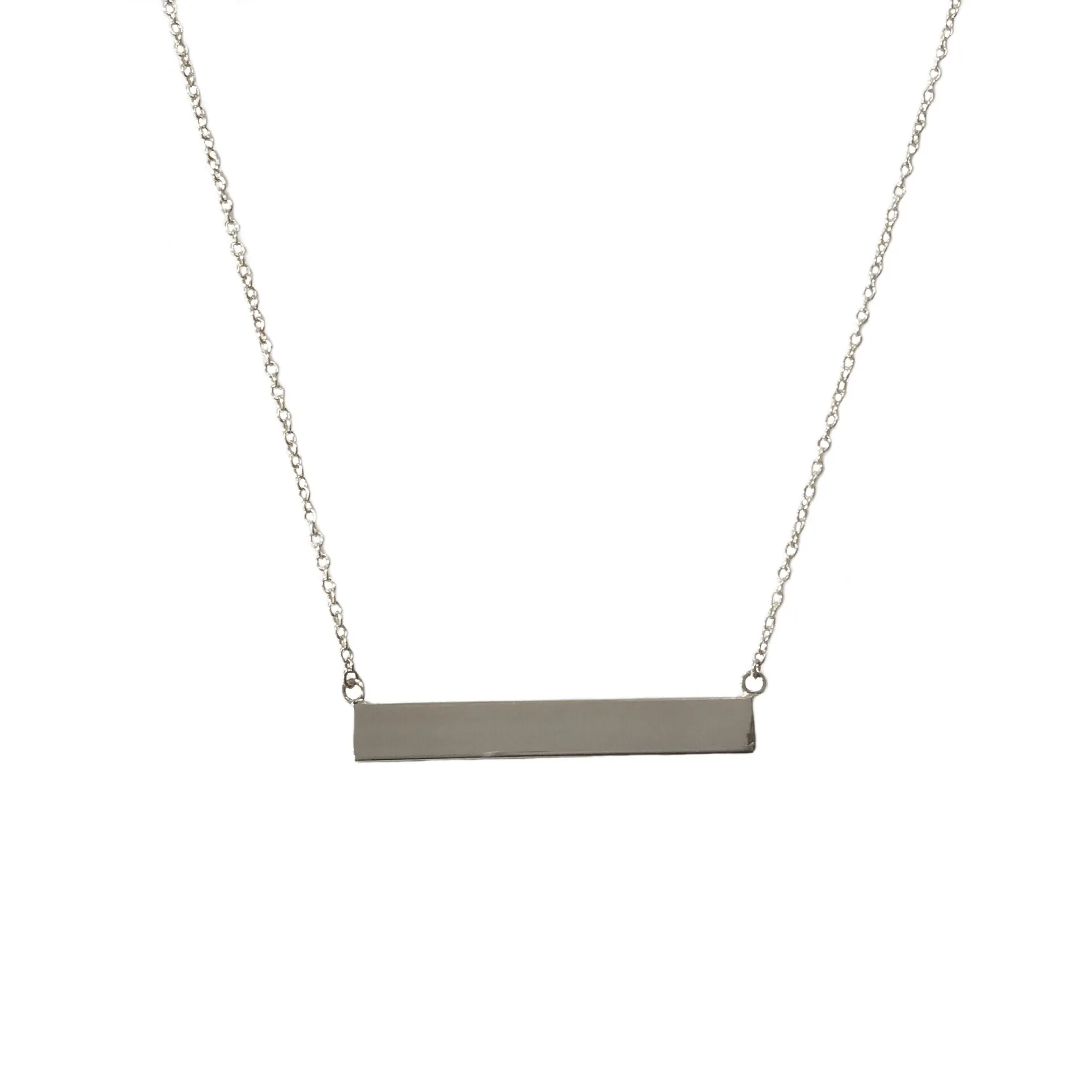 Barbara Plain Bar M Necklace