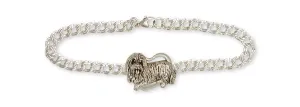 Bearded Collie Bracelet Handmade Sterling Silver Dog Jewelry BCL2-BR