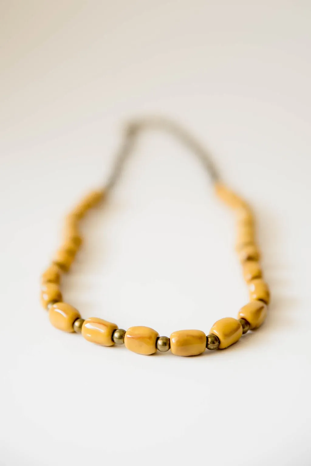 Bel Koz Long Mixed Single Strand Clay Bead Necklace