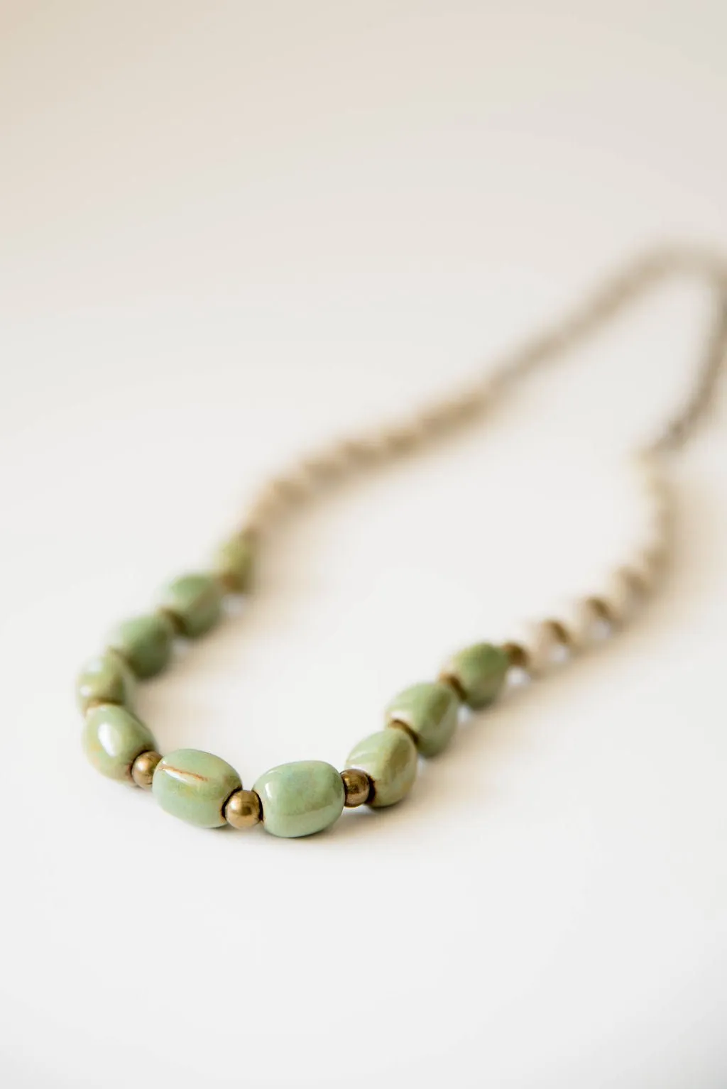 Bel Koz Long Mixed Single Strand Clay Bead Necklace