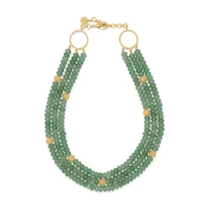 Berry & Bead Triple Strand Necklace, 18" 2" - Meadow Jade