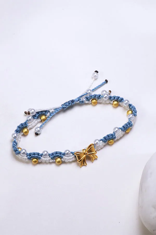 Blue Handmade Butterfly Bracelet