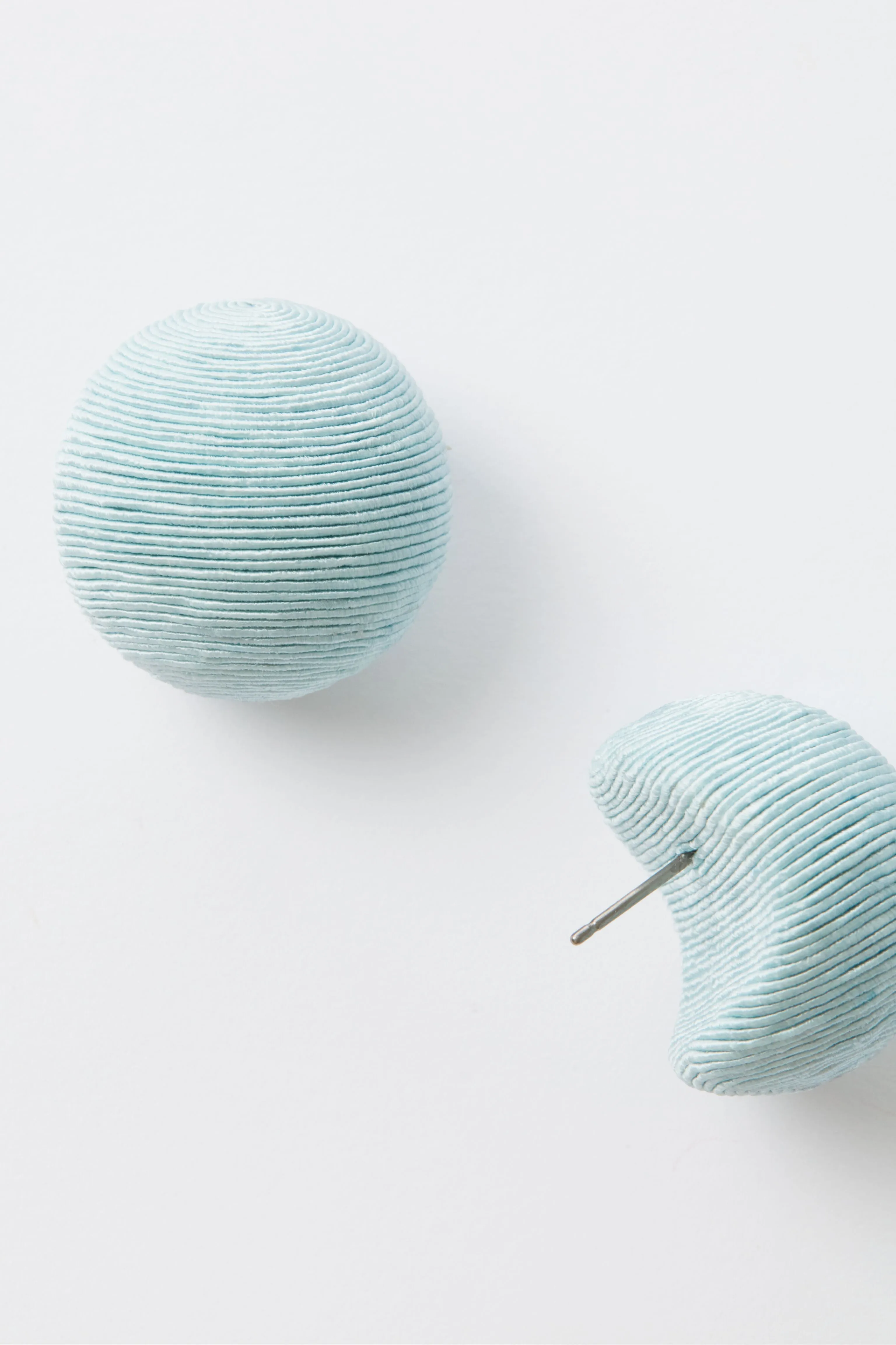 Blue Silk Casey Studs