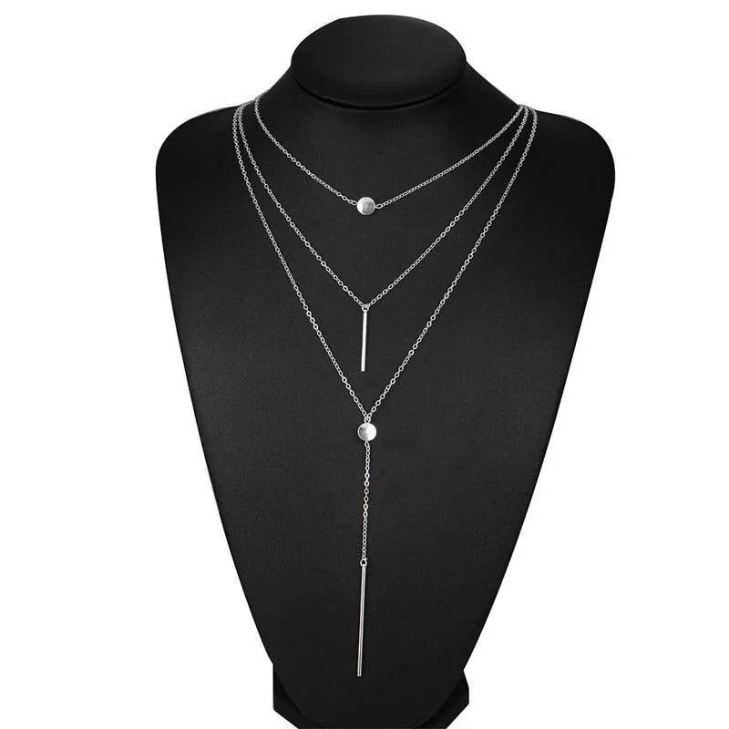 Bohemian Long Pendant Layered Necklaces