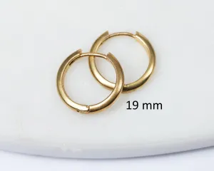 Brass Hoop Small Earrings