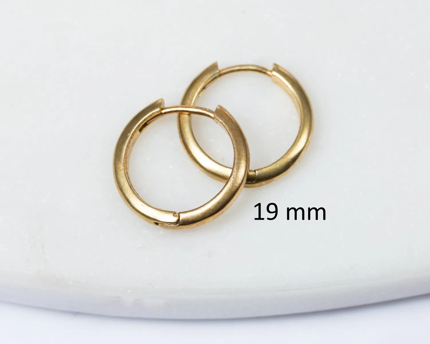 Brass Hoop Small Earrings