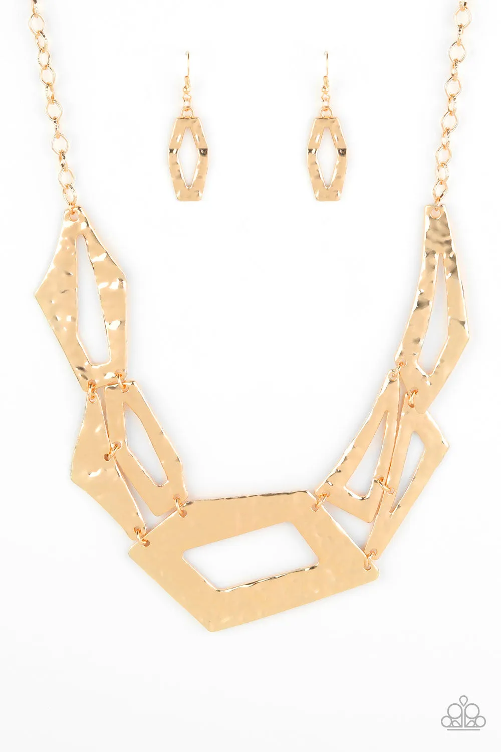 Break The Mold - Gold Paparazzi Necklace