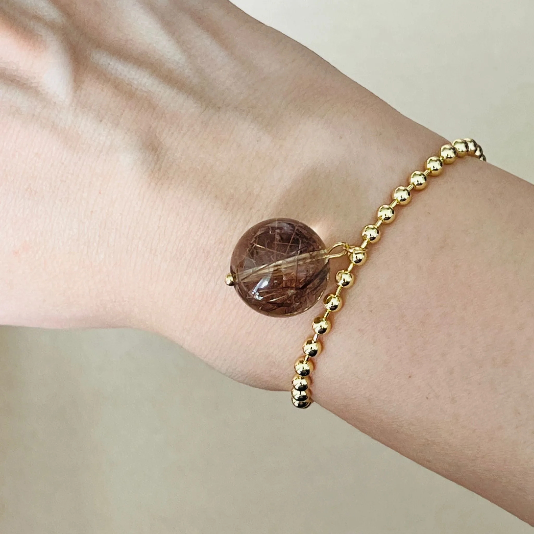 Bronze Rutilated Quartz La Forma Bracelet