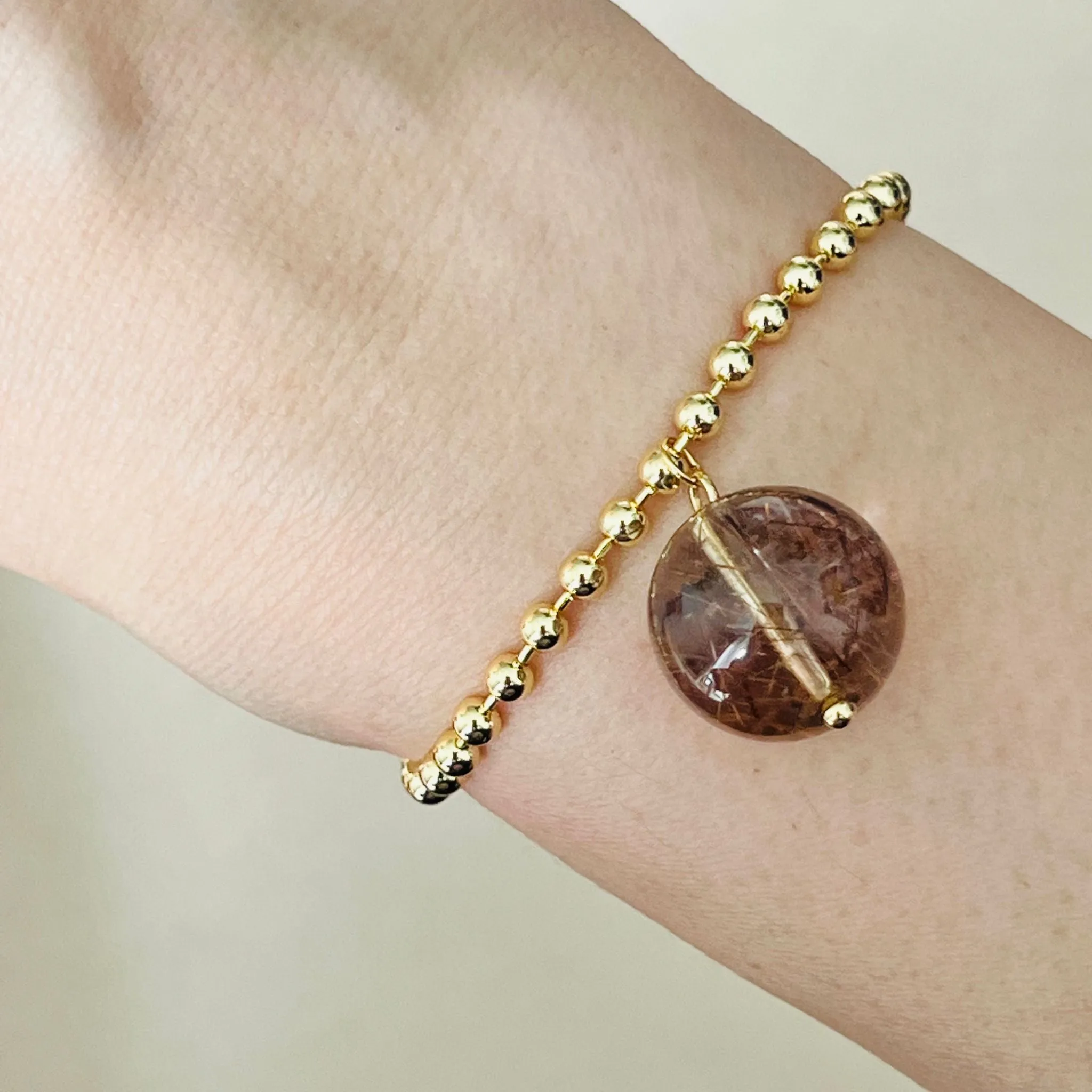 Bronze Rutilated Quartz La Forma Bracelet