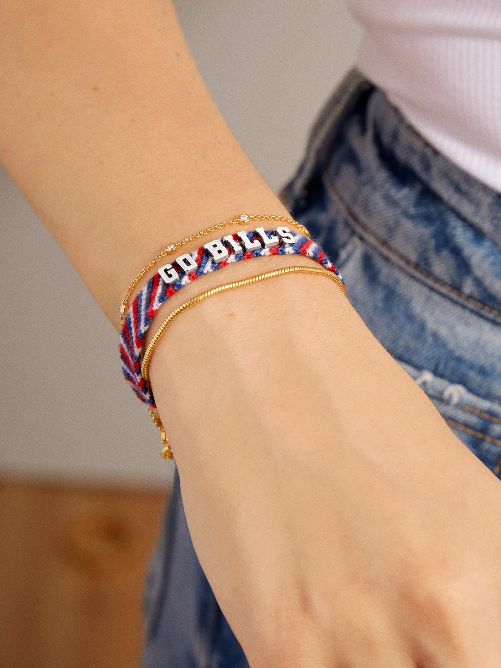 Buffalo Bills NFL Woven Friendship Bracelet - Buffalo Bills