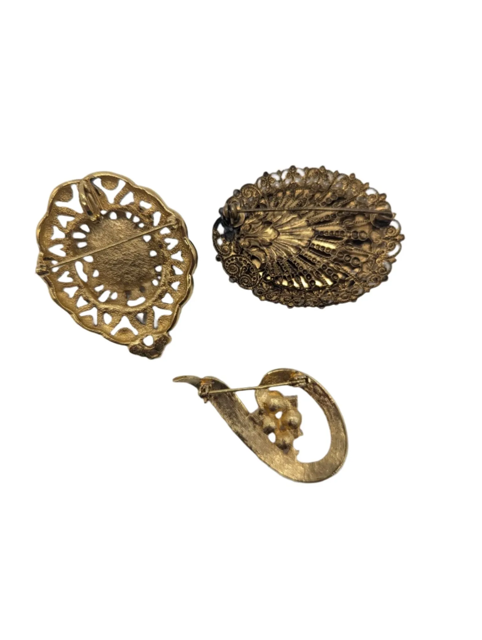 Caravaggio Vintage Trio Brooch Set