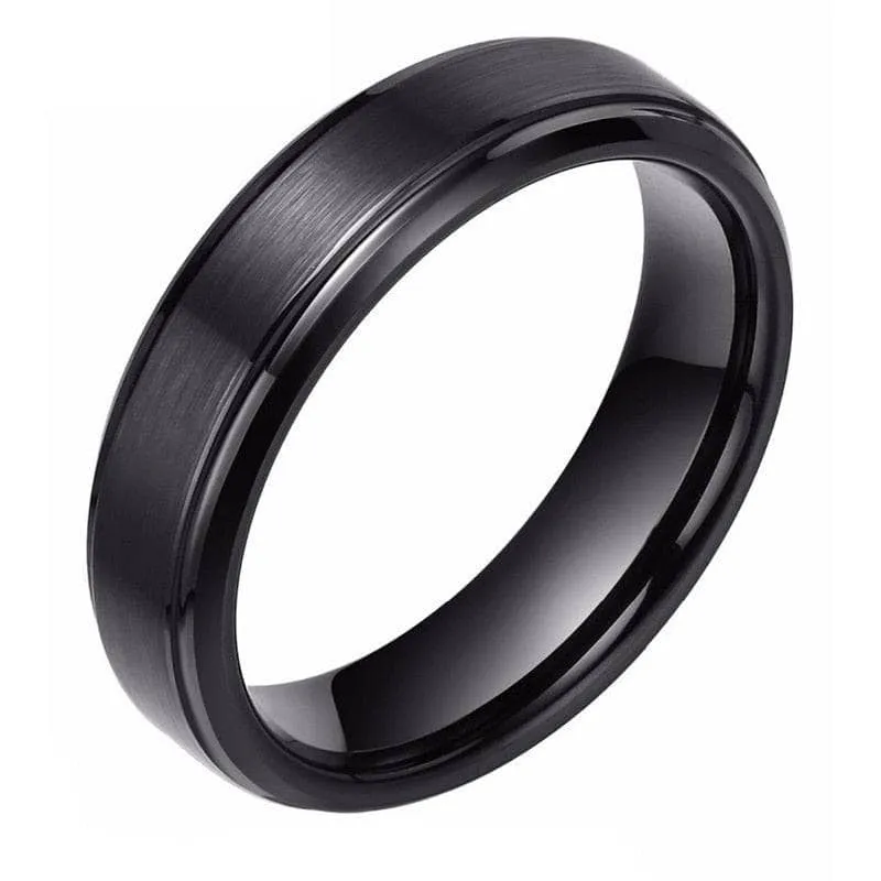 Classic Men's 6mm Tungsten Carbide Wedding Band