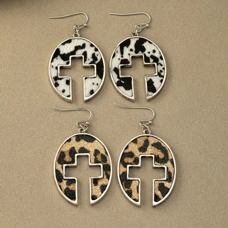 Cross Cutout Earrings