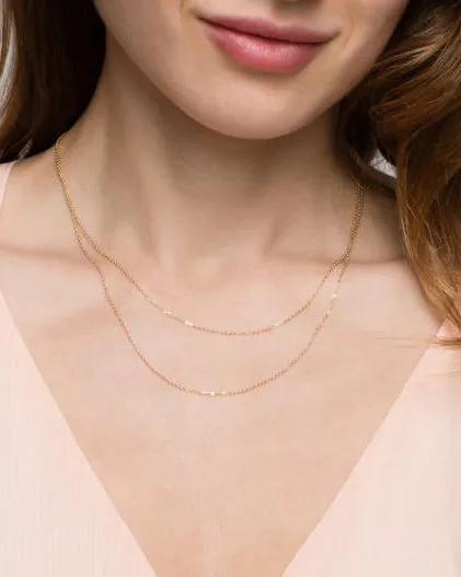 Dainty Double Wrap Necklace