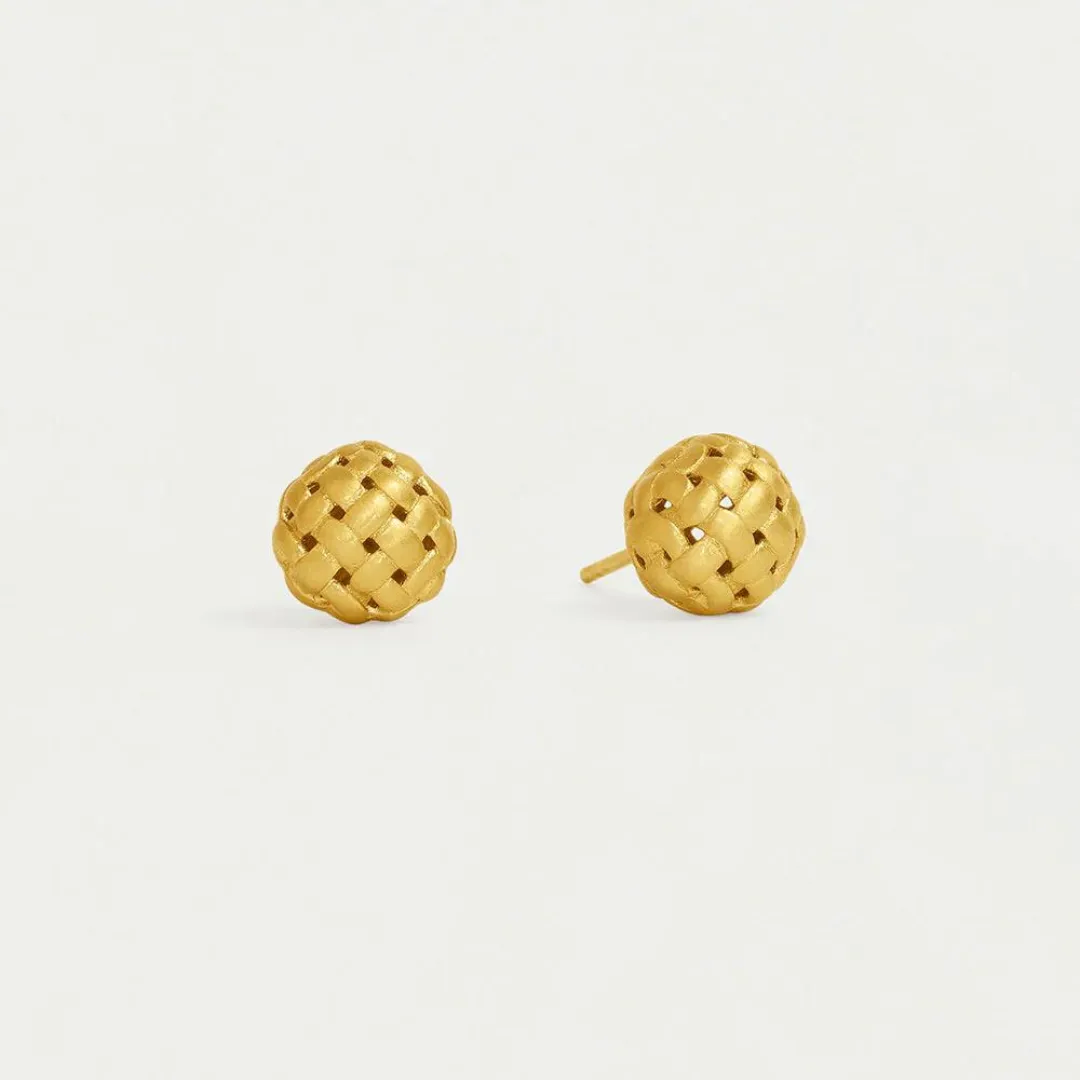 Dean Davidson Weave Ball Studs - Gold