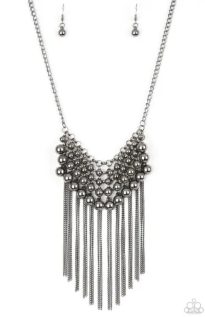 DIVA-de and Rule Black Necklace - Paparazzi Accessories