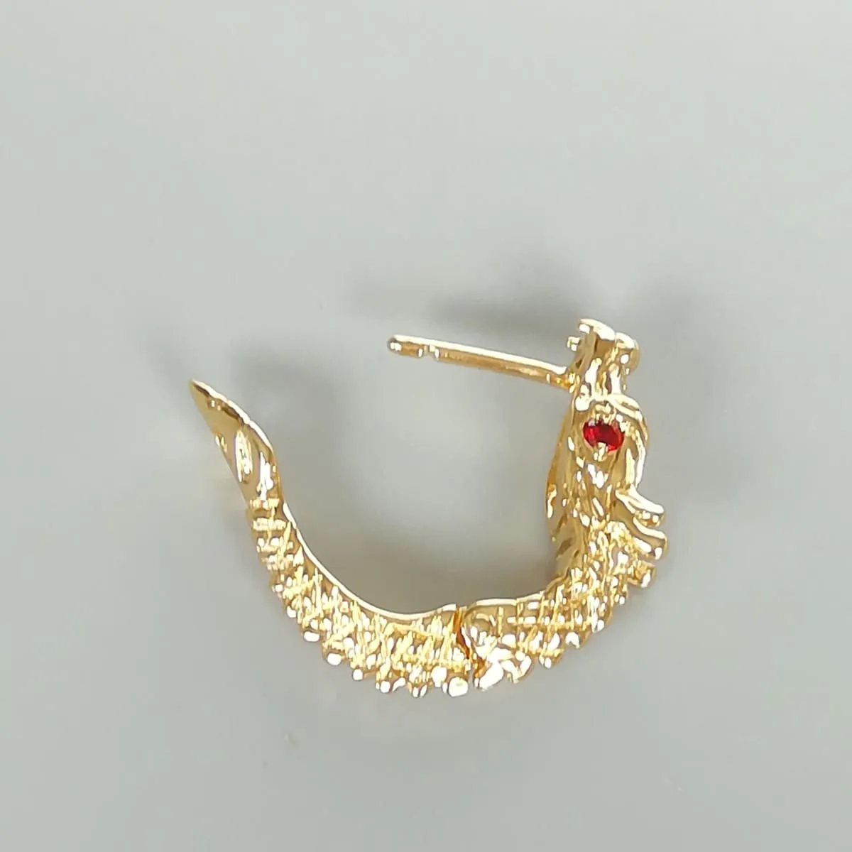 Dragon gold hoops | Game of thrones | Egyptian gold hoops | Dramatic gold hoops | Gold hoops | E855