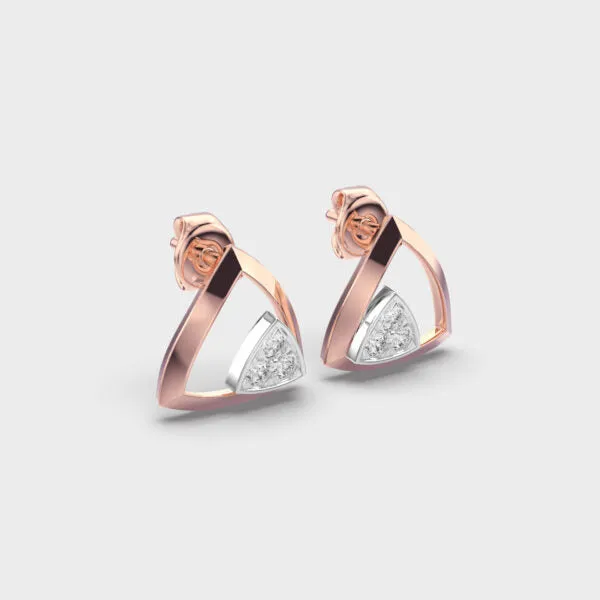 Edgy Spark Diamond Studs