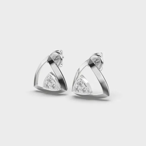 Edgy Spark Diamond Studs