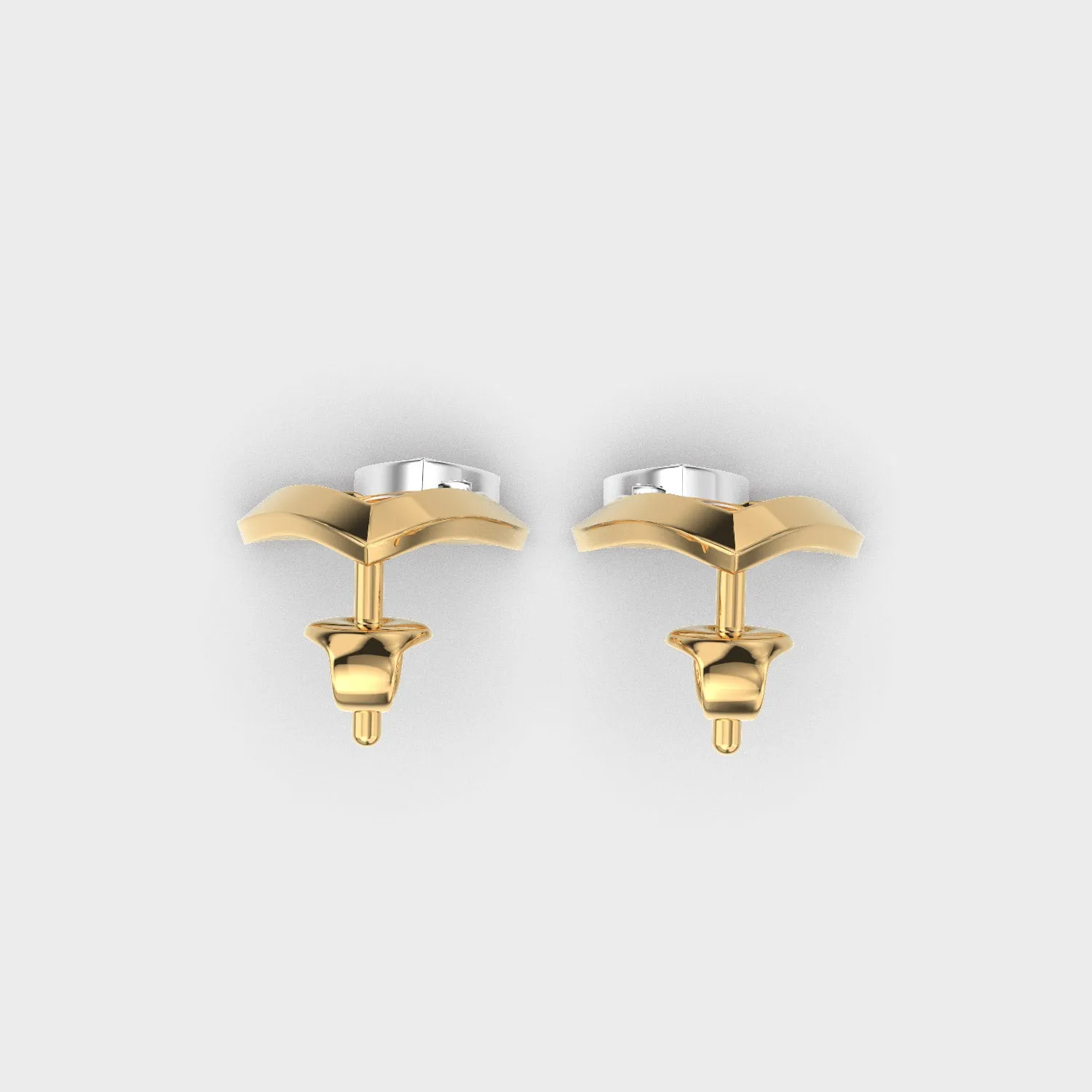 Edgy Spark Diamond Studs