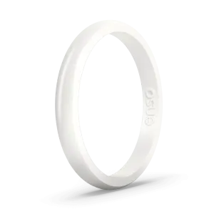 Elements Classic Halo Silicone Ring - Pearl