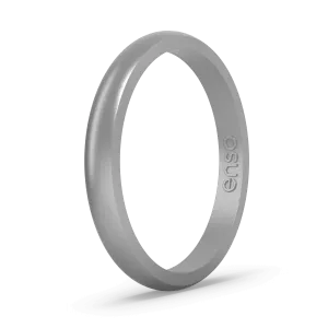 Elements Classic Halo Silicone Ring - Silver