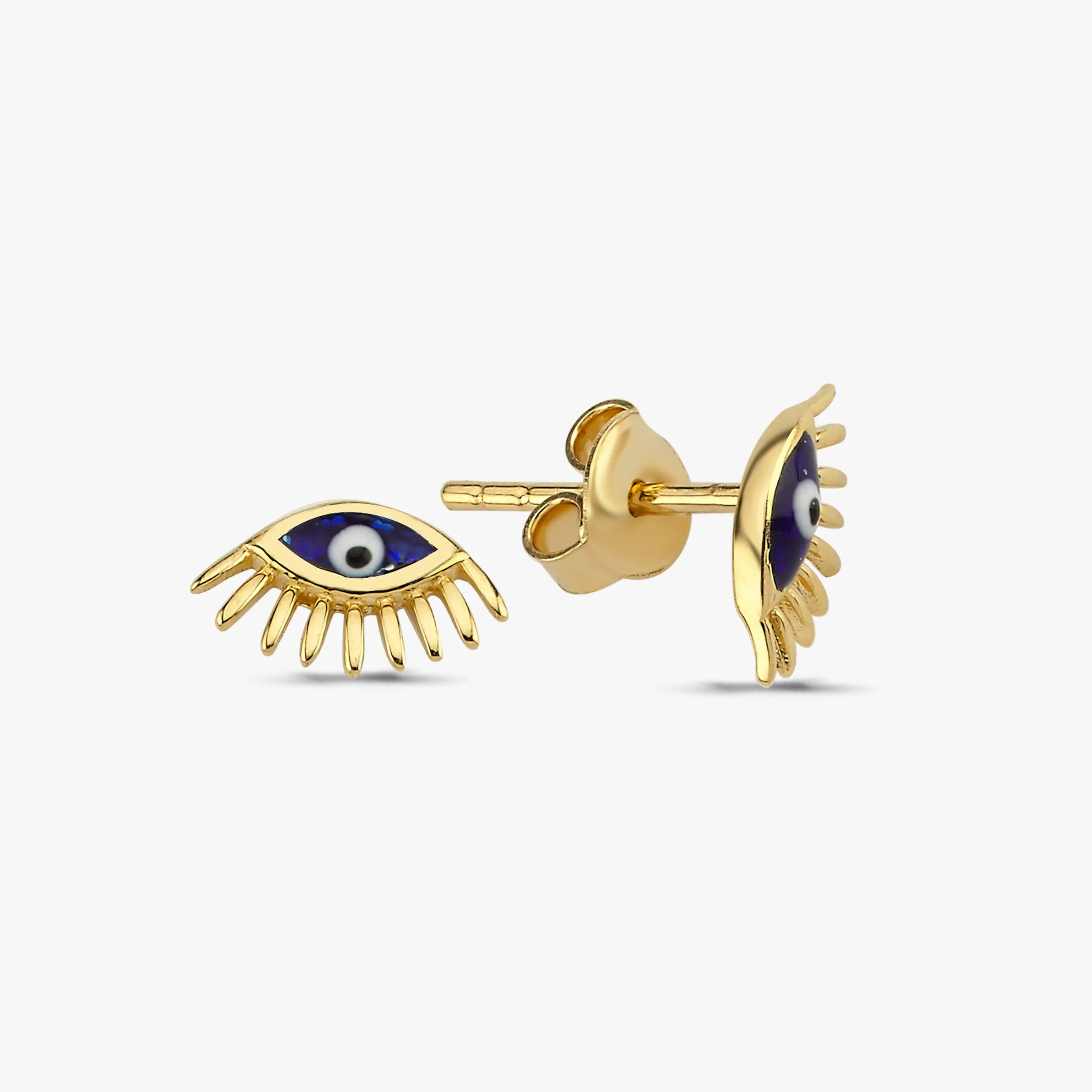 Eye Earrings | 14K Solid Gold