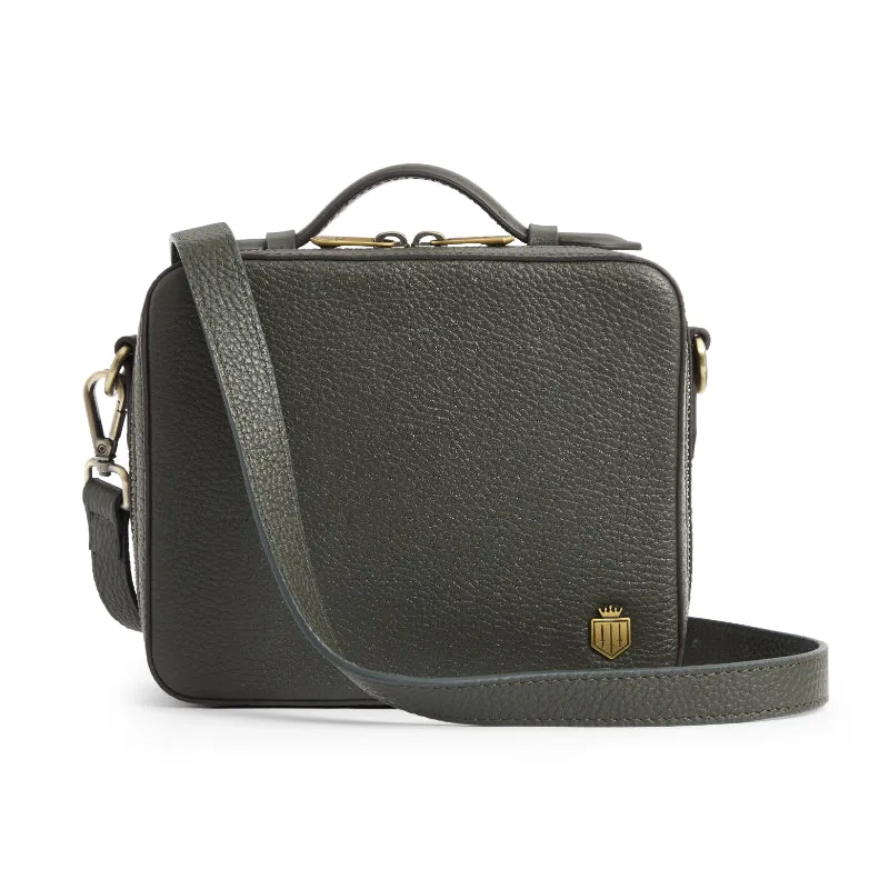 Fairfax & Favor Buckingham Ladies Cross Body Bag - Moss Green Leather