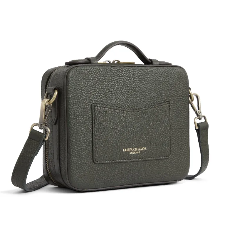 Fairfax & Favor Buckingham Ladies Cross Body Bag - Moss Green Leather