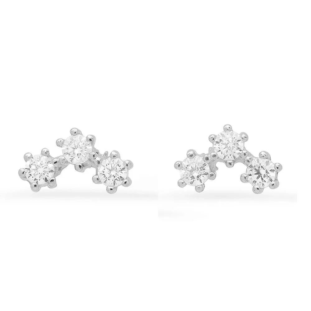 FLASH STUDS, SILVER