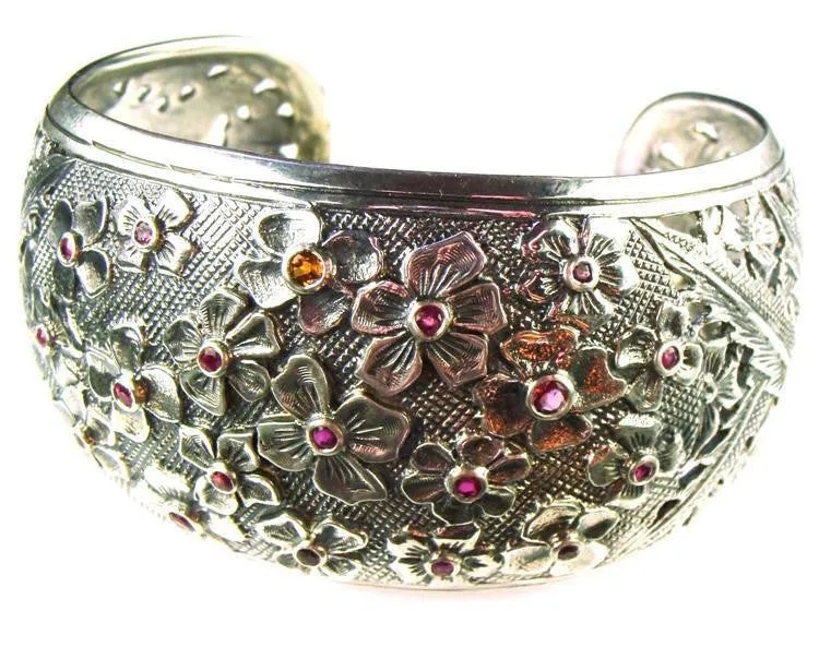 Flower Field Cuff Bracelet