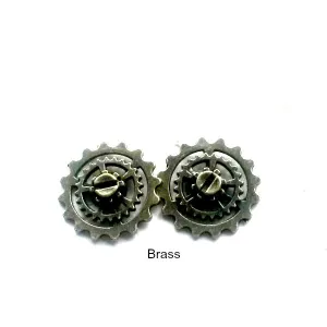 Gear Studs Screw Centered Brass Big