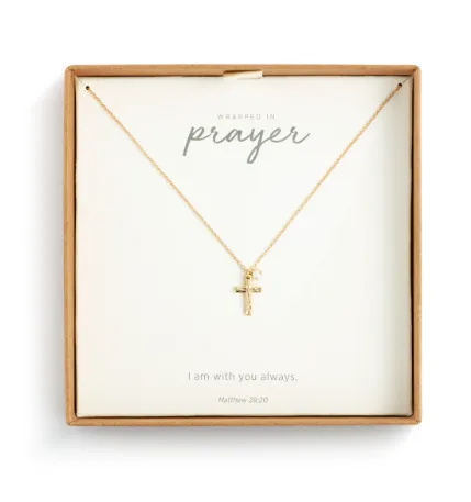 Gold Dainty Cross Necklace