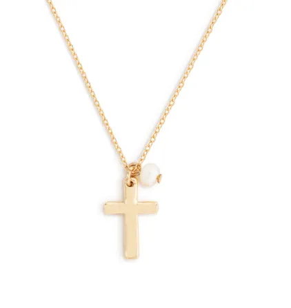 Gold Dainty Cross Necklace